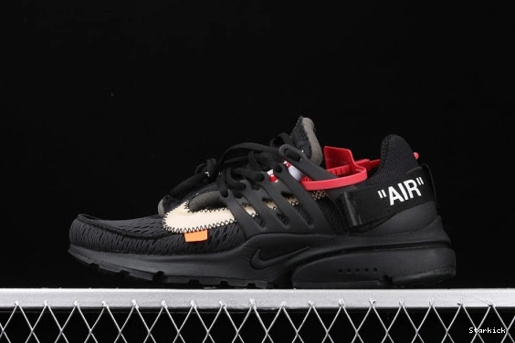 x O-W Black Air AA3830-002 Nike Presto 0220